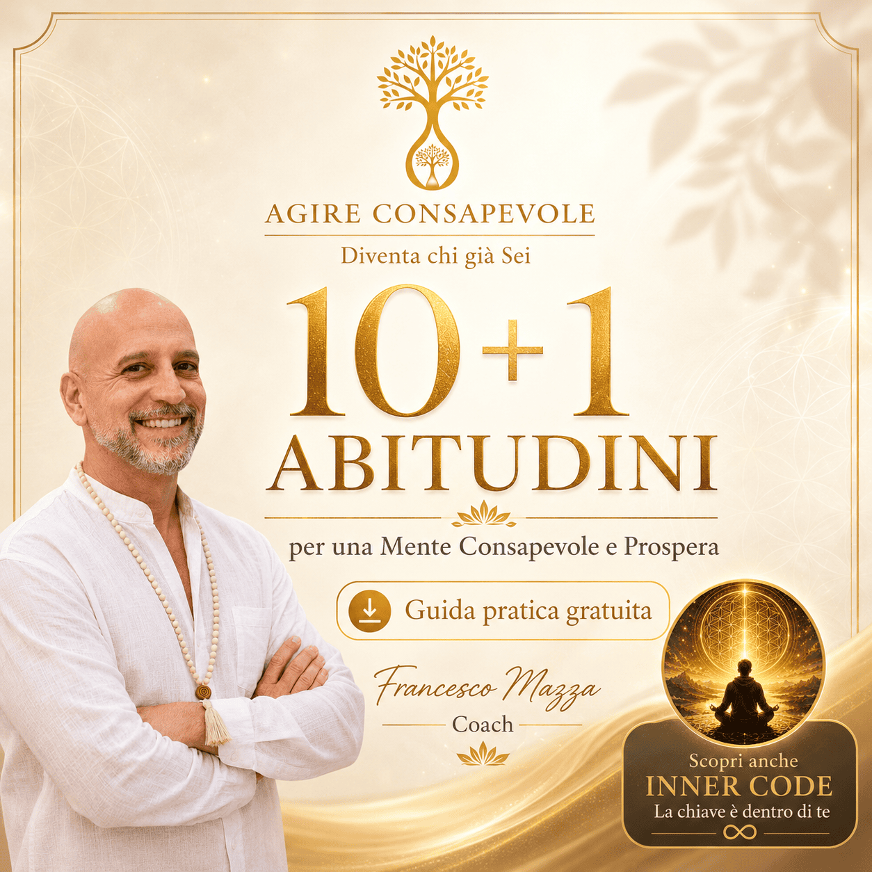 Copertina della guida gratuita 10+1 Abitudini per una Mente Prospera